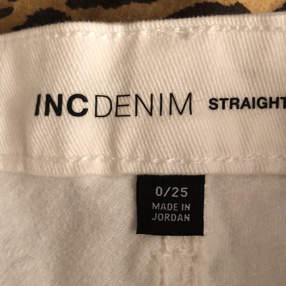 INC International Concepts size 25 white jeans sequin front - Picture 13 of 16
